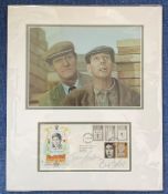 Tommy Cooper and Eric Sykes 18x15 mounted signature piece includes signed FDC Investiture of the