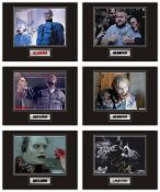 Set of 6 Stunning hand signed horror professionally mounted displays! This beautiful set of 6