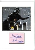 Dave Prowse 18x13 mounted signature piece includes two coloured photos pictured in his role as Darth