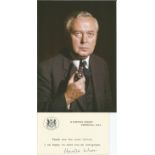 HAROLD WILSON (1916-1995) British Prime Minister signed 10 Downing Street card with Photo Good