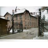 WW2 Iby Knill signed 12 x 8 inch colour Auschwitz photo. Good condition. All autographs come with