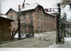 WW2 Iby Knill signed 12 x 8 inch colour Auschwitz photo. Good condition. All autographs come with