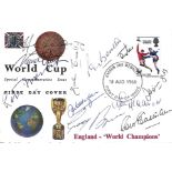 England World Cup 1966 squad members multi signed Special Commemorative FDC 11 fantastic