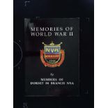 Memoires Of World War II paperback book by Members Of Dorset 84 Branch NVA. No publishing date.