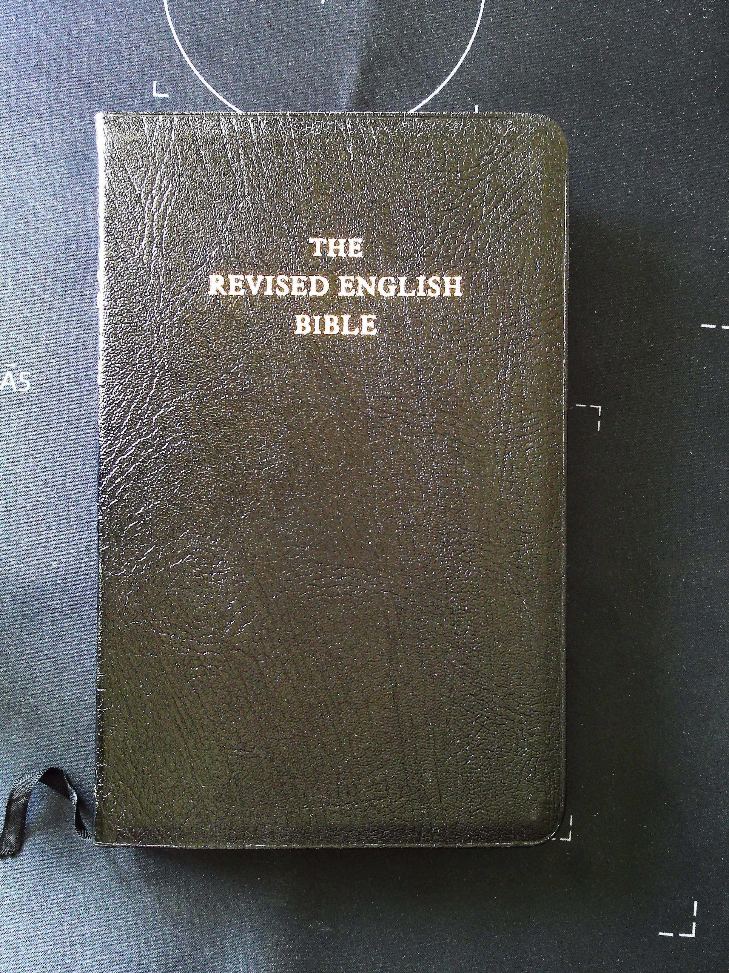 The Revised English Bible softback book 236 pages with dedication Published 1989 Oxford University