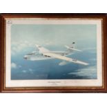 Aviation print 18x13 framed and mounted print titled The Forgotten V Bomber Valliant by the artist