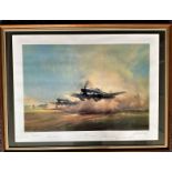 World War II 24x33 framed and mounted print titled The Typhoon limited edition signed in pencil by