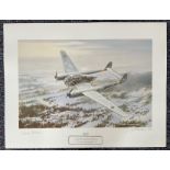 World War II 25x20 print titled Sky Spy limited edition 67/525 signed in pencil by the artist