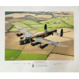 World War II 24x20 print titled 70th Anniversary of No 617 Dam Busters Squadron limited edition