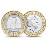 Royal Mint 2013 London Underground UK £2 coin. Created to celebrate London's public rapid transit