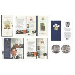 Royal Mint HRH Prince of Wales 50thy Birthday Commemorative Crown presentation pack with brilliant