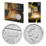 LIMITED EDITION Royal Mint 2020 Music Legends brilliant uncirculated UK £5 Queen coin cover