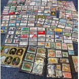 Mint Stamps Collection Approx 250 Deutsche Mounted on 15 Pieces of Card, Plus 6 x Poland (Animals)