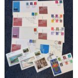 9 Definitive & 3 Silk FDC with Stamps and FDI Postmarks, Including Definitive Issue 1980, New