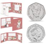 Royal Mint 2018 Tailor of Gloucester brilliant uncirculated UK 50p coin presentation pack. The