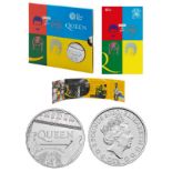 LIMITED EDITION Royal Mint 2020 Music Legends brilliant uncirculated UK £5 Queen coin "Hot Space"