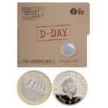 Royal Mint presentation pack commemorating the 2019 75th anniversary of the D-Day Landings. Features