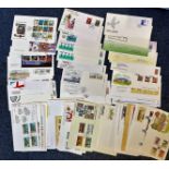 64 Guernsey FDC with Stamps & Various FDI Postmarks some duplicates, Including Europa 2000, 201