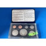 Set of 7 1975 New Zealand uncirculated coins. A description of designs inc. mint condition. Set