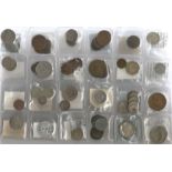 International Mixed coins. Assorted condition. Dates vary from 1865-1950. all coins in individual