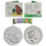 Royal Mint 2019 The Gruffalo brilliant uncirculated UK 50p coin presentation pack. This was the