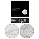 Royal Mint James Bond Aston Martin 2020 UK £5 brilliant uncirculated coin presentation pack - this