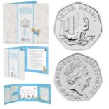 Royal Mint 2020 Peter Rabbit brilliant uncirculated UK 50p coin presentation pack. The only