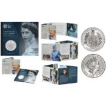 Royal Mint 2018 Sapphire Coronation brilliant uncirculated UK £5 coin presentation pack. Created