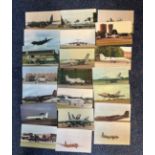 21 Limited Edition Postcards Featuring Aircraft from WW2 onwards, Example only 1000 copies of
