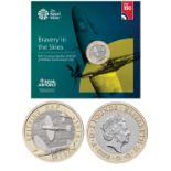Royal Mint presentation pack from the Royal Air Force Centenary 2018 Collection: Features Bravery In