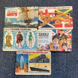 5 x Brooke Bond Picture Card Books Complete, Including British Costume, Flags & Emblems of the