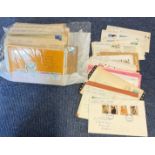 Approx 150 Unillustrated FDC with Stamps & Various Postmarks, Too many to list Includes many pre