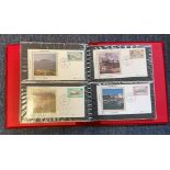 A Benham Silk Covers Binder with 42 Silk Guernsey FDC with Various FDI Postmarks and Stamps