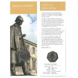 Royal Mint Sherlock Holmes 2019 UK 50p brilliant uncirculated coin encapsulated within a bookmark,