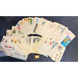 65 Guernsey FDC with Stamps & Various FDI Postmarks some duplicates, Including Europa 2000,