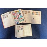 3 Stamp Albums The Capital Stamp Album (A Good Mix of Approx 450 Worldwide Stamps some with