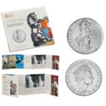 Royal Mint 2020 The White Horse of Hanover brilliant uncirculated UK £5 coin presentation pack. Part