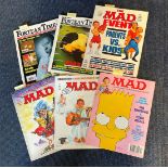 4 Mad Magazines & 2 Fortean Times Magazines, Includes Mad no 322 February 1989, Mad Super Special