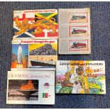 5 x Brooke Bond/ Wills Cigarettes Picture Card Books Complete, Including Adventurers and