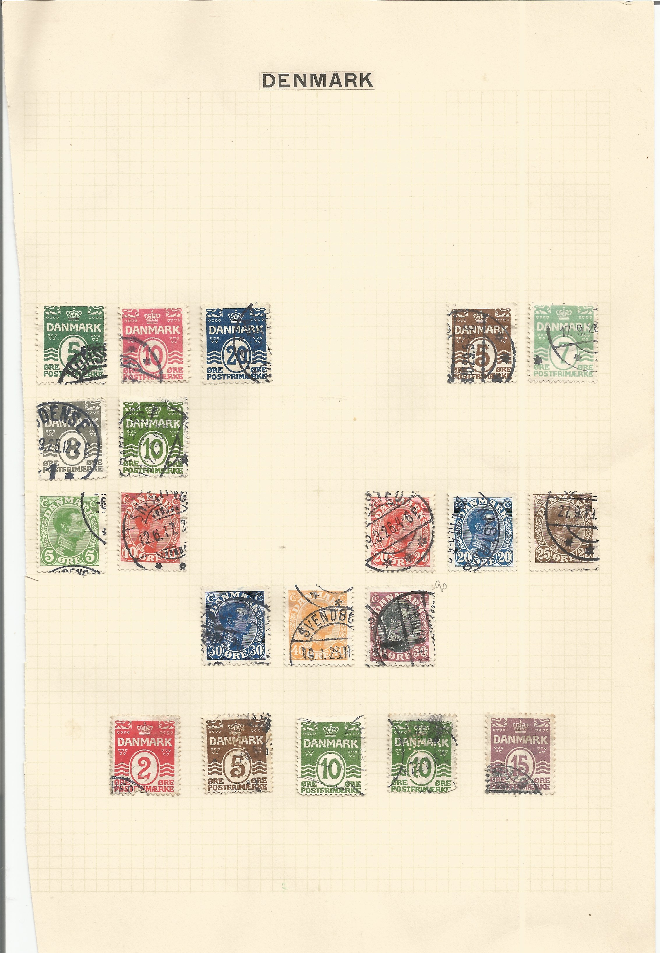 Danish stamp collection on album pages. Good condition. We combine postage on multiple winning - Image 2 of 2