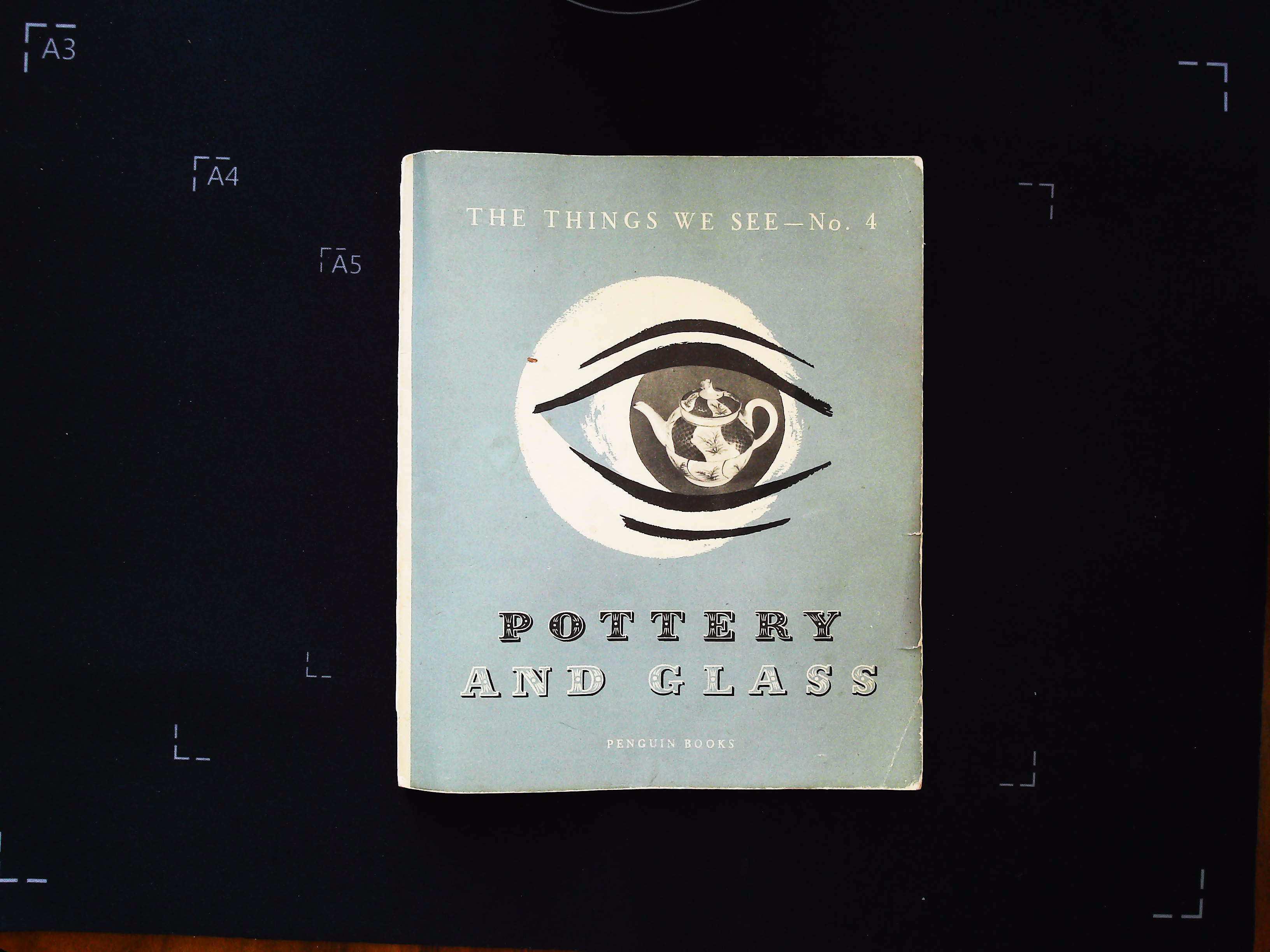 Pottery and Glass The Things we see No. 4 by Bernard Hollowood softback book 63 pages Published 1947