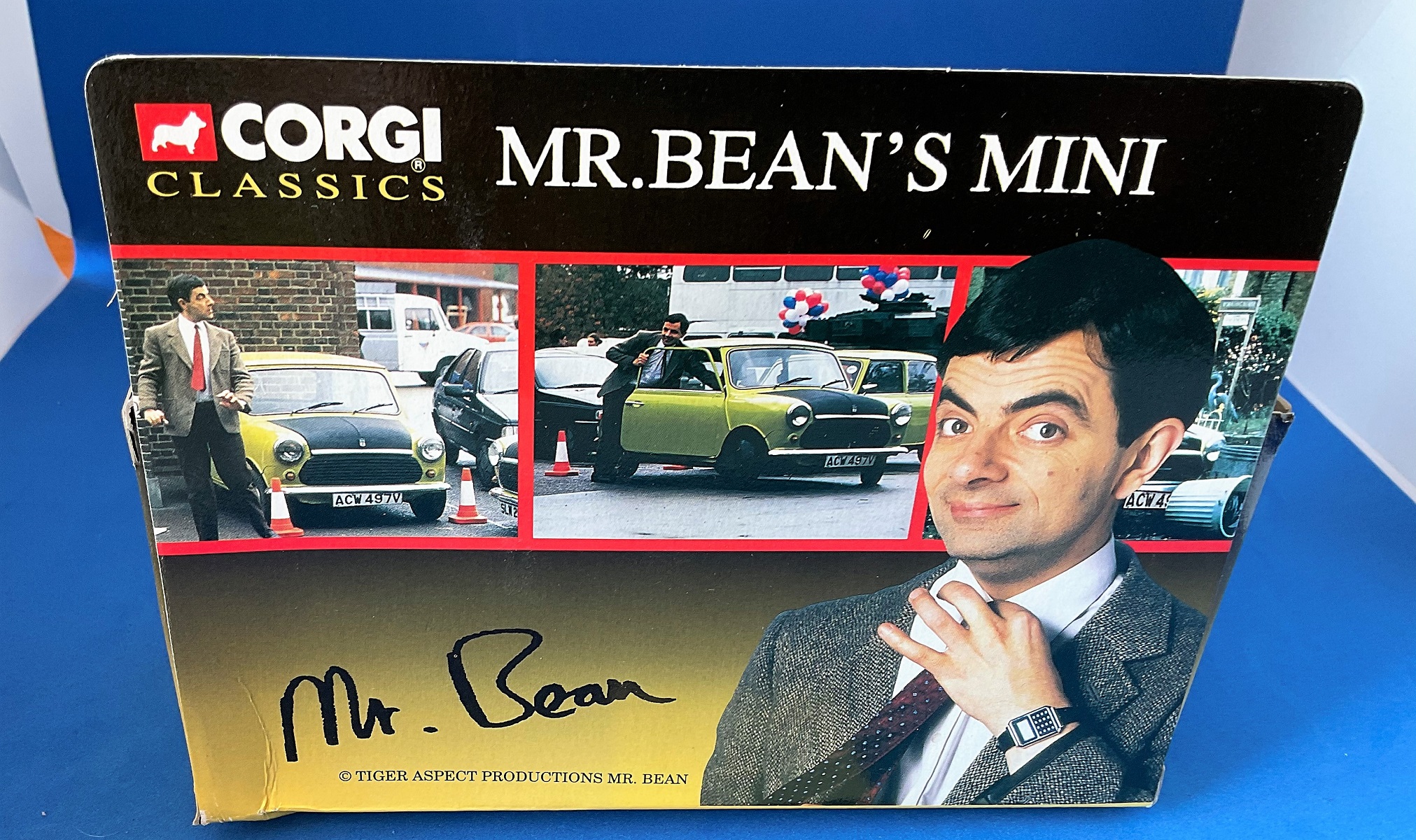 Vintage Toys. CORGI collection. A Die-cast metal and plastic MINI, from the film 'Mr Bean'. In