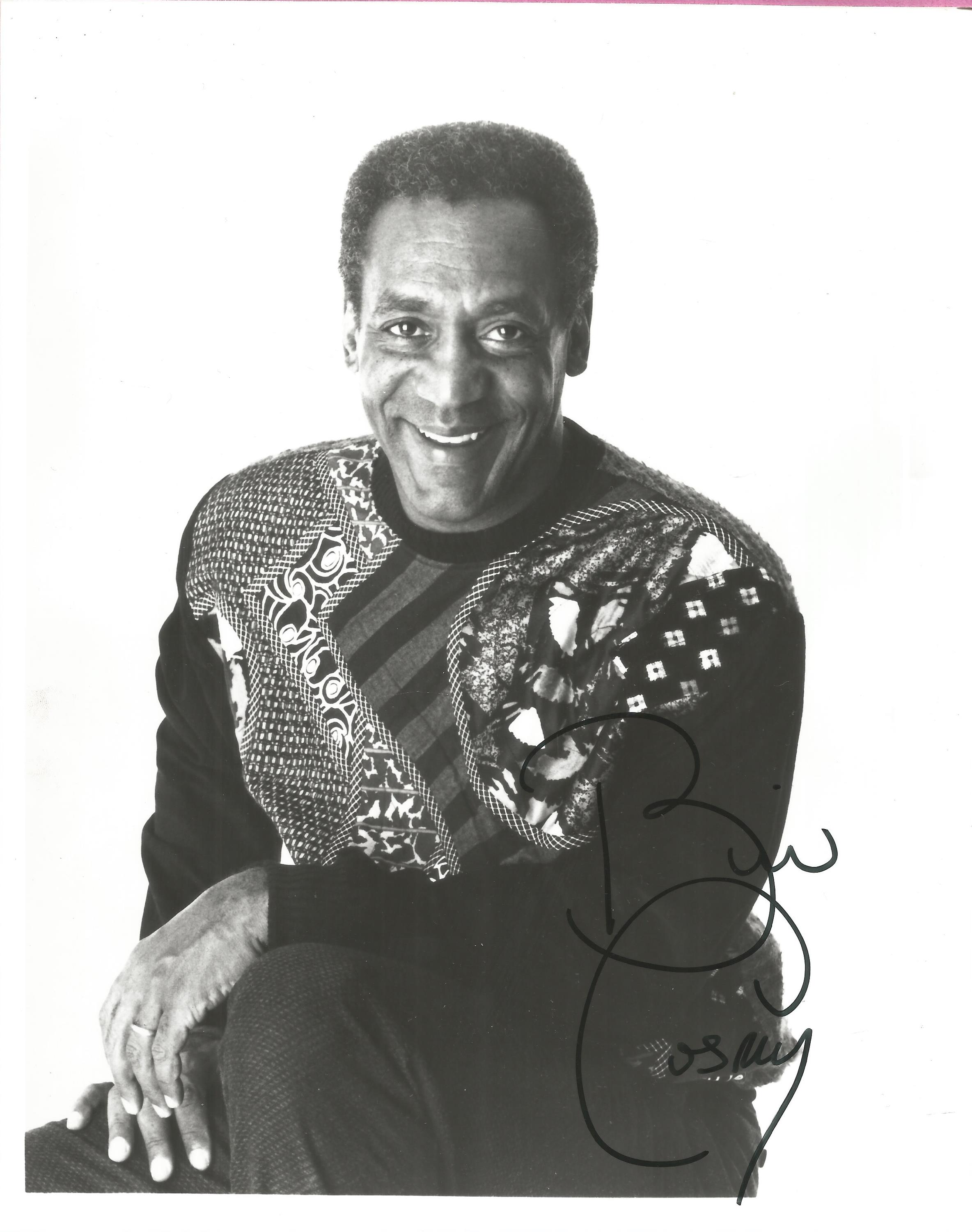 Bill Cosby signed 10x8 black and white photo. William Henry Cosby Jr. ( born July 12, 1937) is an