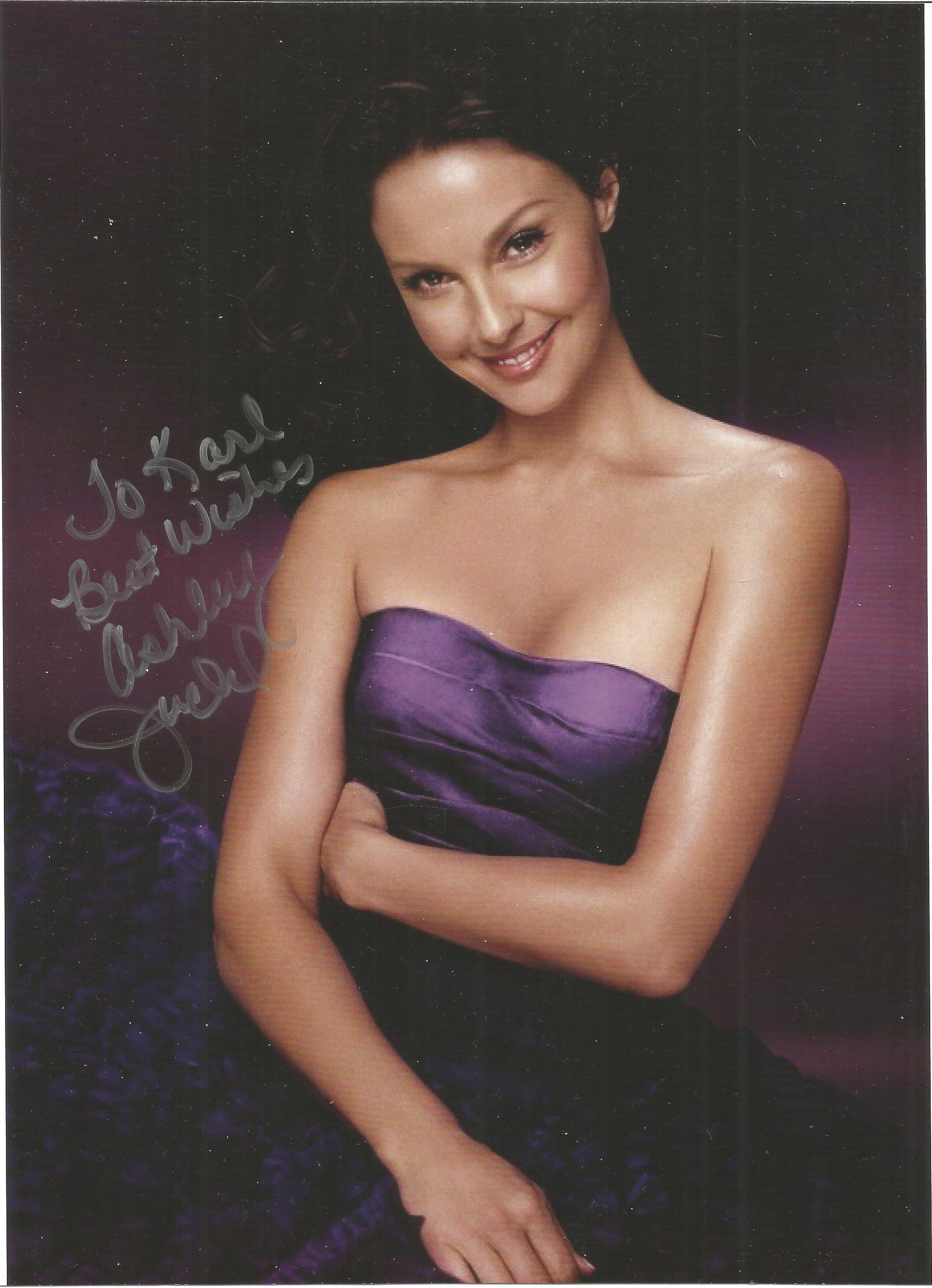 Ashley Judd signed 10x8 colour photo. Dedicated. Good Condition. All autographs are genuine hand