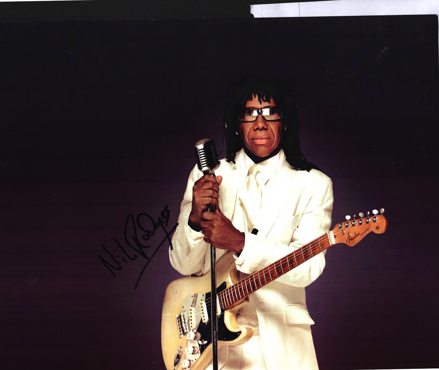 Nile Rodgers signed 16x12 colour photo. Nile Gregory Rodgers Jr. (born September 19, 1952) is an