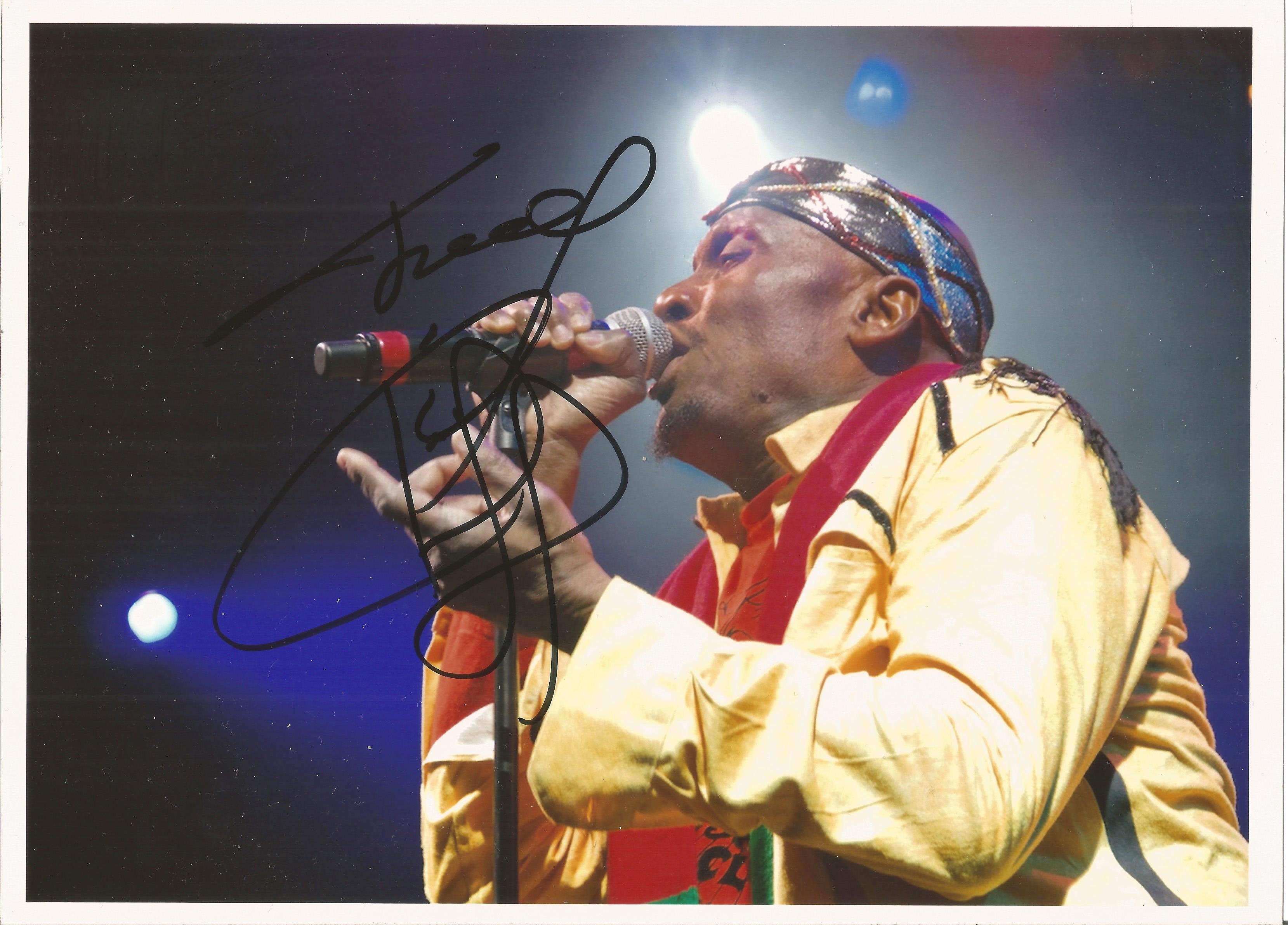 Jimmy Cliff signed 12x10 colour photo. Good Condition. All autographs are genuine hand signed and