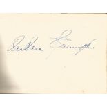 Barbara Stanwyck signed 6x4 album page. Barbara Stanwyck (born Ruby Catherine Stevens; July 16, 1907