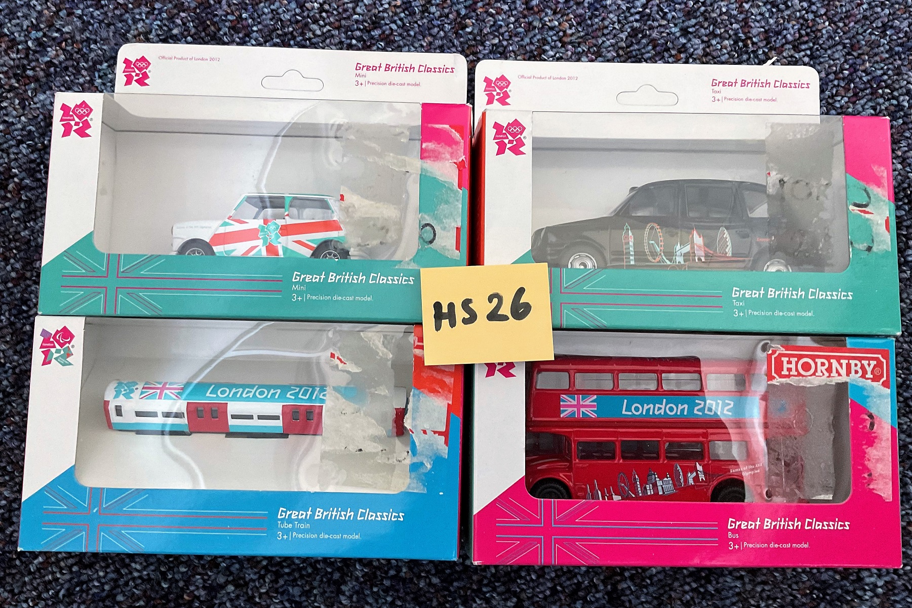 Vintage Toys. London 2012 Olympics, Great British Classics. A Collection of 2012 Olympic Die-cast