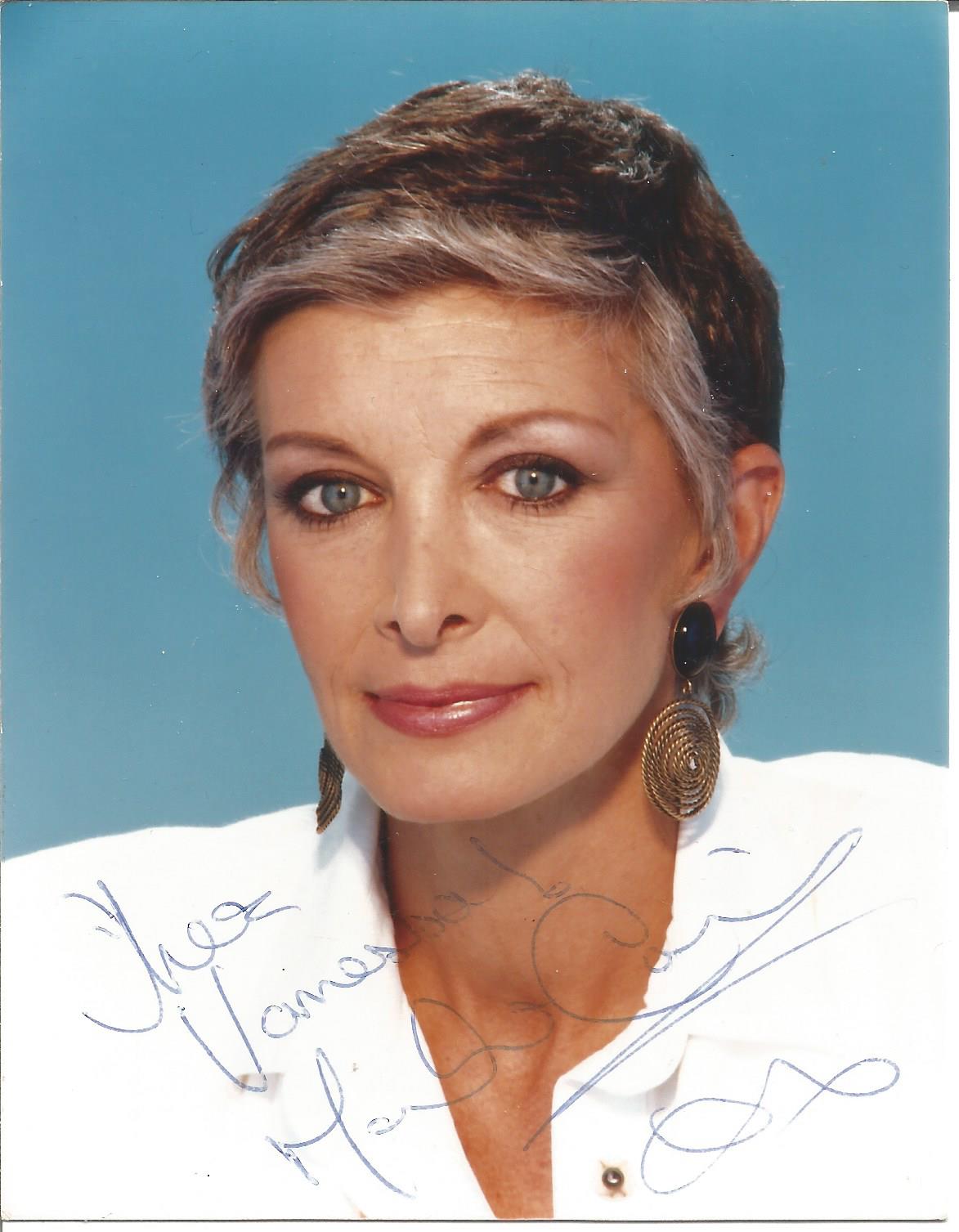 Marti Caine signed 5x4 colour photo. Dedicated. Marti Caine, born Lynne Denise Shepherd (26