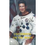 Astronaut James Irwin (Apollo 15) signed 'Footprints on the Moon' short story of Irwin's mission